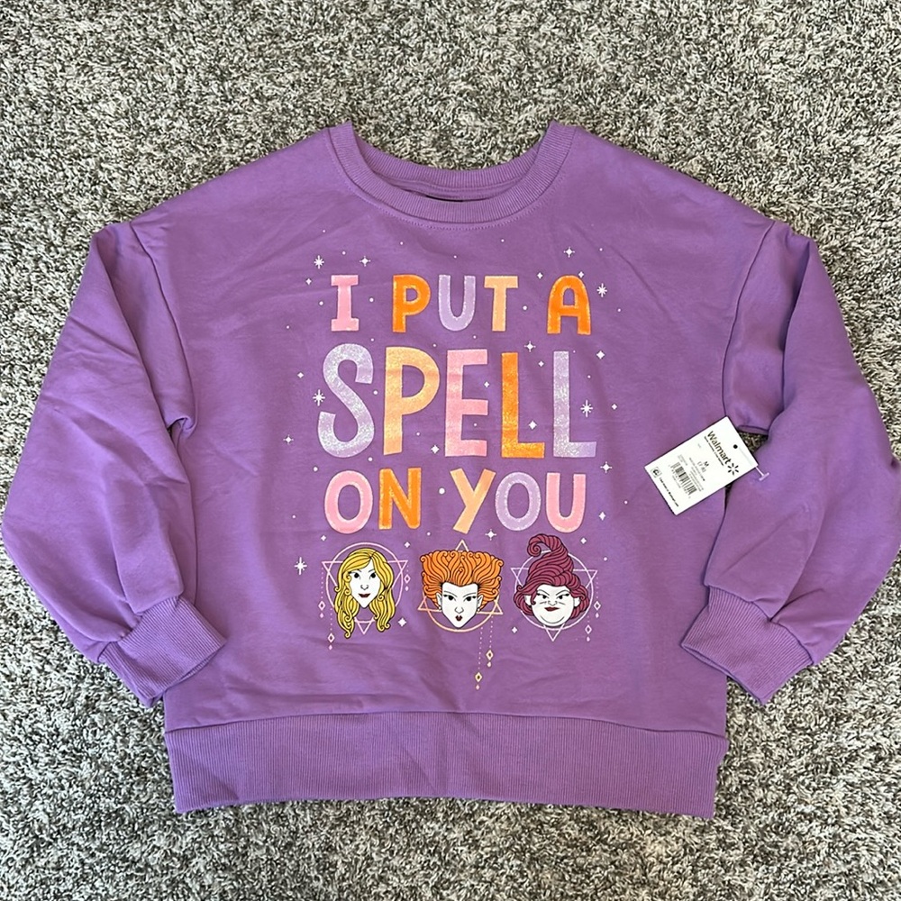NWT Girl’s Disney Hocus Pocus Sweatshirt